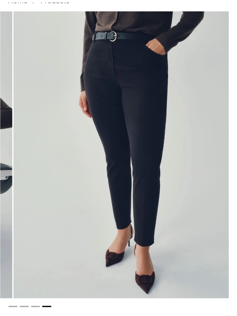 Slim-Leg High-Rise Ankle Pant - The Iconic (R )